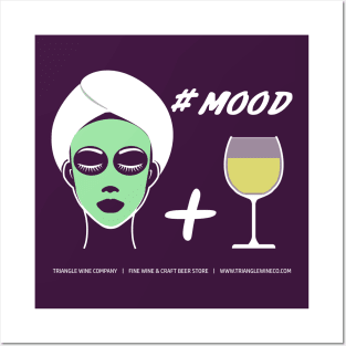 Wine Mood (white) Posters and Art